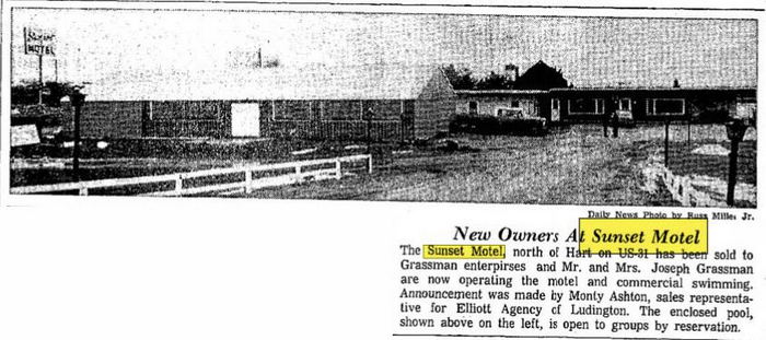 Sunset Motel - Dec 1971 Article On Sale (newer photo)